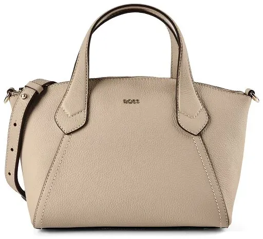 Boss Lenah Handtasche S Leder 24 cm  beige