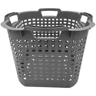 Buri Wäschekorb Set Universalkorb vers Farben Stapelkörbe Gartenkörbe Korb robust, Farbe:dunkelgrau, Menge:1 Stück