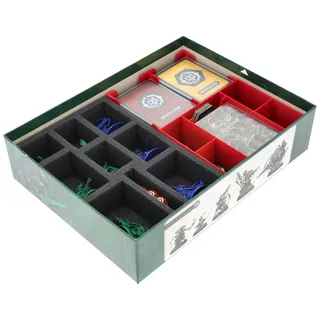 Feldherr Schaumstoffeinlage + Organizer kompatibel mit Warhammer Underworlds: Glutwacht/Embergard - Grundspielbox Insert - Schutz für Miniaturen, Ordnung für Spielmaterial