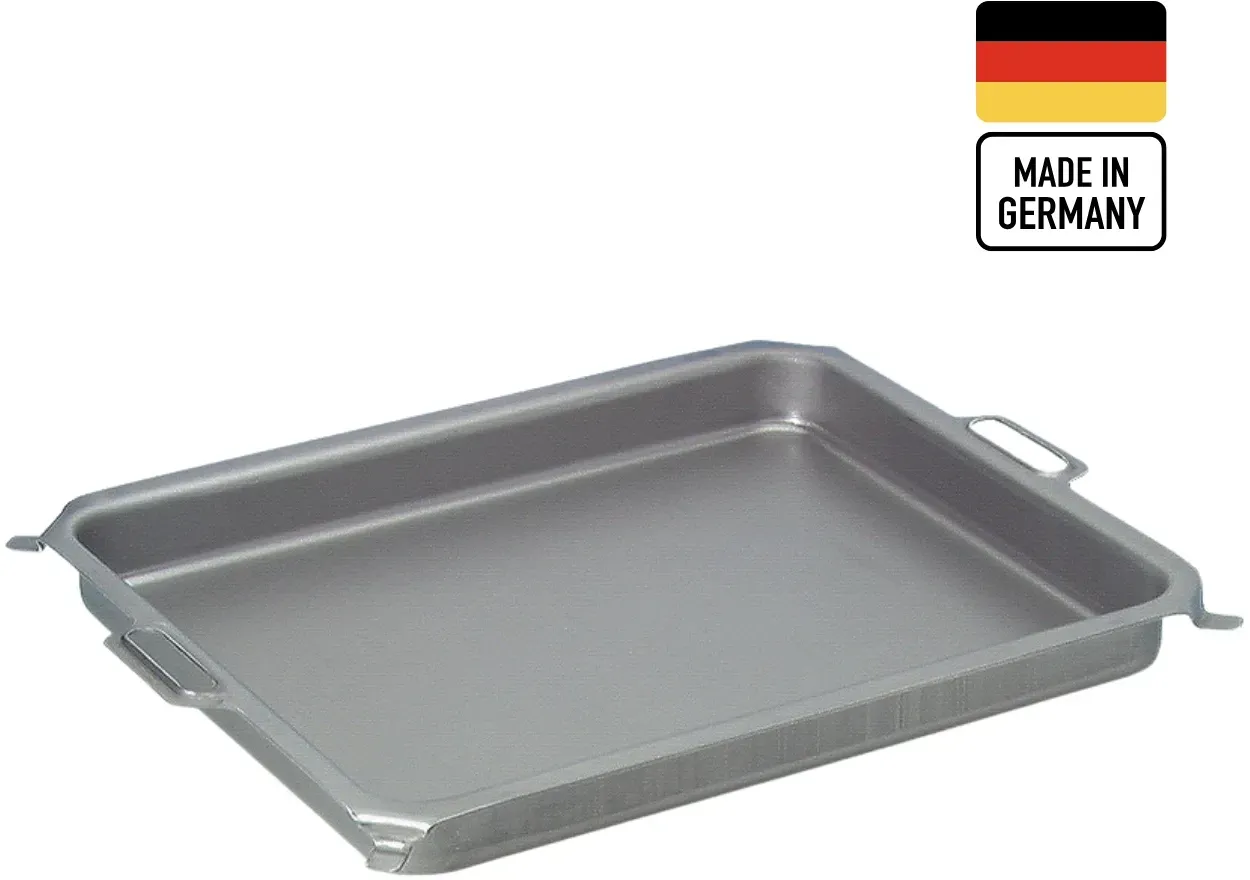 Stahlblechpfanne für 3-flammigen Gastrobräter