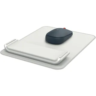 Leitz Ergo Mauspad Grau, Einfarbig, Handgelenkauflage, Anti-Rutsch-Basis Mauspad Ergonomisch Grau