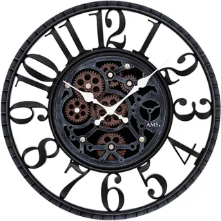 AMS Quarzuhr modern Gehäusedurchmesser: 39 cm - AMS Modell: 9634