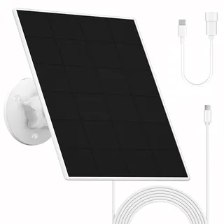 Solarpanel für eufy Kamera,5V 5W Solar Panel für eufyCam 2/2 Pro/2C/2C Pro/3/3C/E/E20/E40/L20/L40/S330,SoloCam E20/E40/S230/Spotlight,IP65 Solarmodul-Ladegerät für eufy mit Micro USB und Gummistopfen