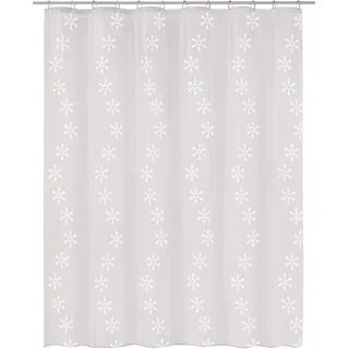 Kleine Wolke Duschvorhang Viva, 180 x 200 cm, schneeweiß