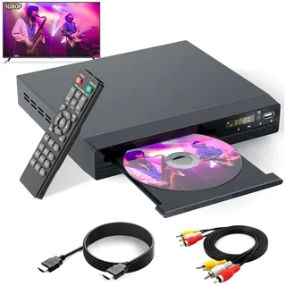 DVD CD Player für Fernseher Up-Convert to HD 1080p All Region Breakpoint Memo...