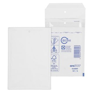 aroFOL® CLASSIC Luftpolstertaschen W1/A weiß für DIN A7