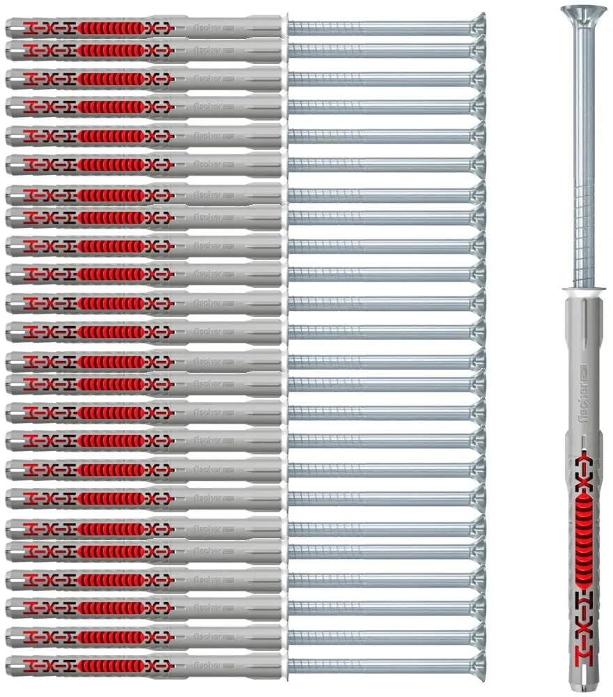 Fischer Langschaftdübel duoxpand 10 x 120 T Senkkopfschraube - 25 Stück - 562157
