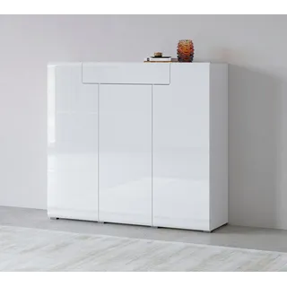 INOSIGN »Toledo,Breite 147,5 cm,trendige Hochkommode mit 3 Türen 1SK«, Hochschrank mit viel Stauraum, stylische Hochglanzfronten,