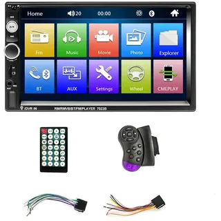 Ocnvlia 7 Doppel Din Auto Stereo Audio MP5 Player USB FM Multimedia Radio UnterstüTzung Handy Phone Synchronisation, 500250779