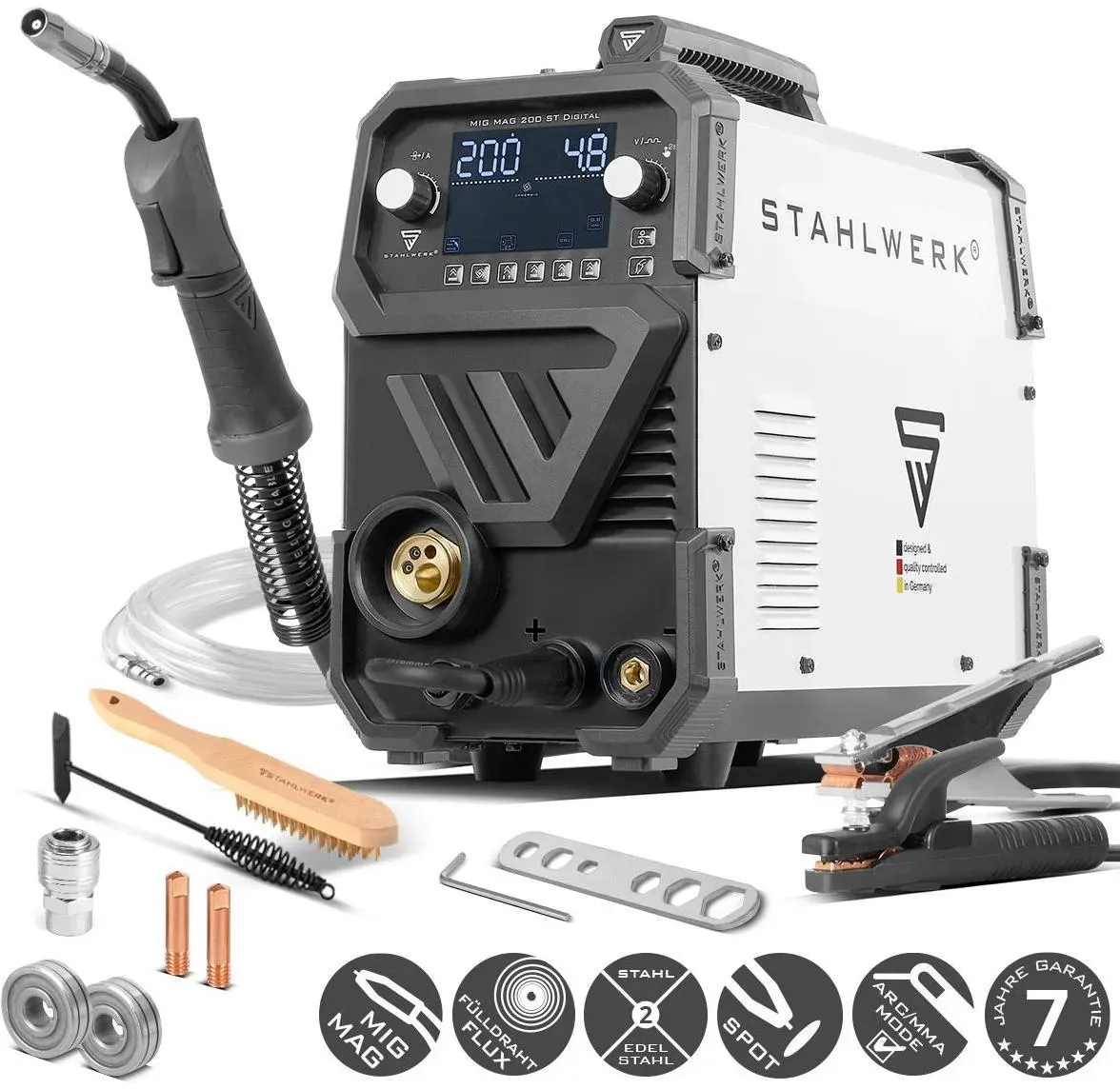 Stahlwerk, Schweissgerät, Schweissgerät MIG MAG 200 ST Digital (Inverterschweissgerät)