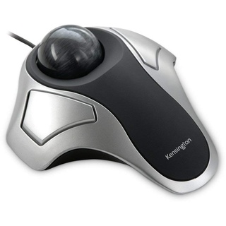 Kensington Orbit TrackBall, Kabelgebundene ergonomische TrackBall-Maus, 40 mm Kugel, Kompatibel mit Windows & macOS, für Rechts- und Linkshänder, Silber/Grau, 64327EU