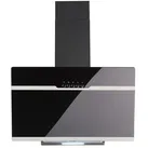 PKM Schräghaube S23-60 ABPX  (Breite: 60 cm, Max. Gebläseleistung Abluftbetrieb: 258 m3/h, Schwarz)