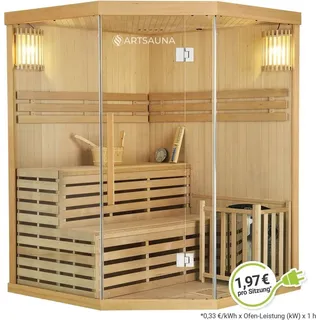 Artsauna Espoo150 Premium inkl. 6 kW Ofen + int. Steuerung