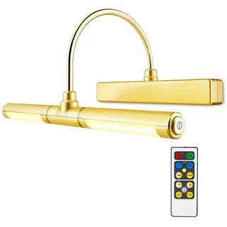 Bilderleuchte LED Verstellbare LED Wandleuchte für Spiegel AA Batterie Betrie...