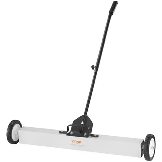 Vevor Magnetbesen Magnetische Kehrmaschine 77-113 cm, Magnetic Sweeper Magnetisch Magnet Besen Magnetbesen Magnetheber 24,9 kg Magnetkraft Magnetischer Spänesammler Bodenkehrer Kehrmaschine