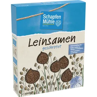 SchapfenMühle Leinsamen geschrotet, 200 g