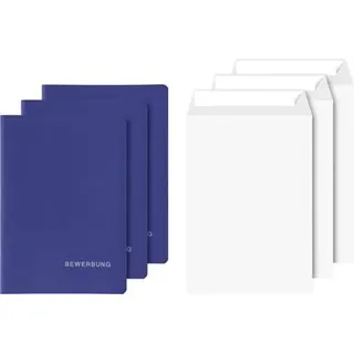Brunnen 1020135 Bewerbungs-Set blau mit Versandtaschen