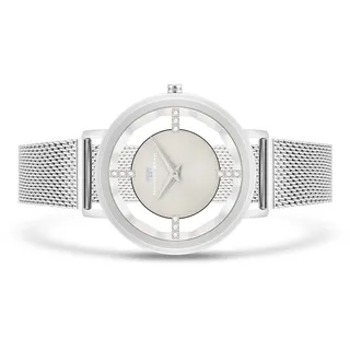 RHODENWALD & SÖHNE Quarzuhr Lucrezia in Gelbgold Edelstahl Silber Damen