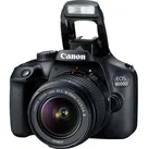 Canon EOS 4000D Kit 18-55mm III Digitale Spiegelreflexkamera EF-S 18-55 mm IS II 18 Megapixel Schwarz Optischer Sucher, mit eingebautem Blitz, WiFi