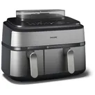 Philips Steam Airfryer Dual Basket NA555/00, Doppel-Heißluftfritteuse