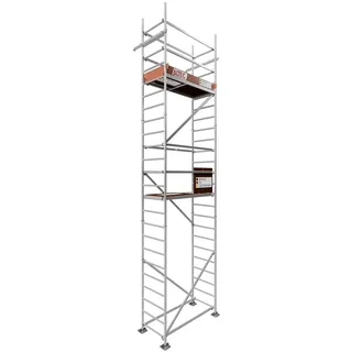 Altec Gerüst Rollfix 2.0 700 Arbeitshöhe 6,9m, mit Wandanker und Fußplatten