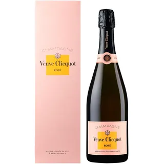 Veuve Clicquot Rosé Champagner in Geschenkverpackung, 0,75L