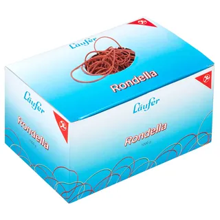 Läufer 50341 Rondella Gummiringe Nr. 6, Durchmesser 40 mm, 1kg Schachtel, rot, besonders langlebig