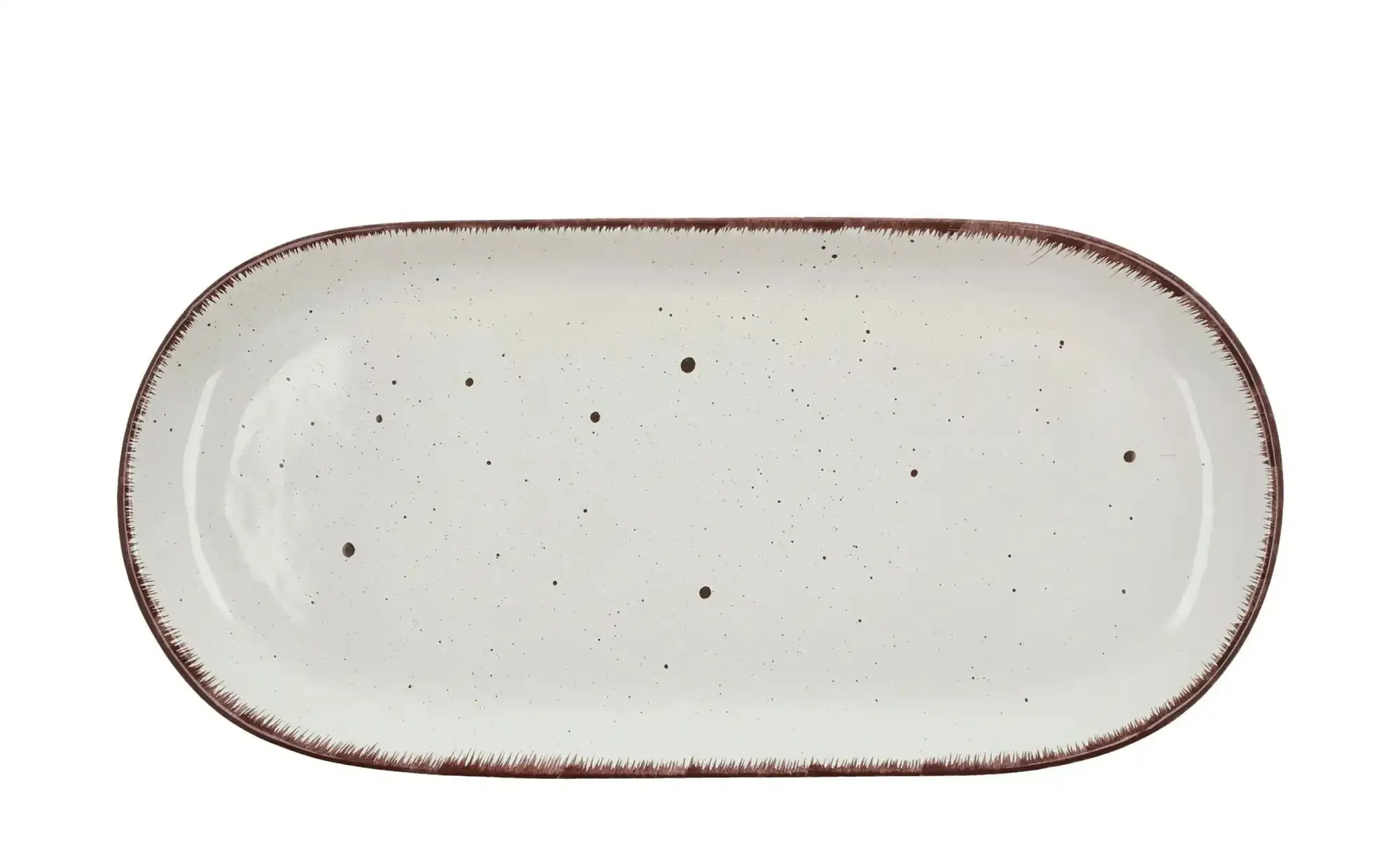 Peill+Putzler Servierplatte 38 x 18 cm  Siena ¦ weiß ¦ Steinzeug/Steingut ¦ Maße (cm): B: 18