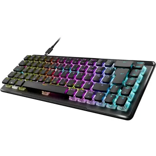 Roccat Vulcan II Mini Air – Clavier Gaming Optique et Mécanique 65%, Fonctionnalités sans Fil et Bluetooth Complètes, FR-Layout, Noir