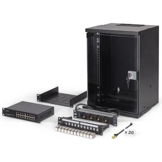 Digitus Netzwerk-Set SOHO Pro, 254 mm (10") - 9HE, 315 x 300 mm (B x T)