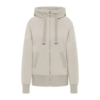 Elbsand Kalotta Damen Sweatjacke, Zip-Jacke mit weiter Kapuze und Kägurutasche, schmal geschnitten - L