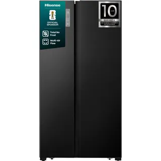 Hisense RS677N4AFC Side-by-Side (519 l, 1786 mm hoch, Schwarz)