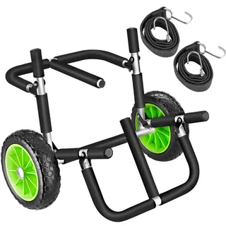 Tectake tectake® Surfboard Transportwagen klappbar, für bis zu 2 Boards, Schaumstoffpolsterung, inkl. 2 Sicherungsgurte, 62 x 53 x 49 cm