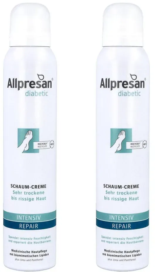 Allpresan Diabetic Schaum-Creme INTENSIV + REPAIR mit Urea