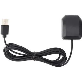USB GPS Empfänger, GPS Maus Modul Auto GPS Antenne Stecker Aktive Verstärker Antennenanschlusskabel Galileo SBAS WAAS EGNOS MSAS Gagan Unterstützung