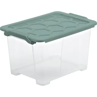 Rotho Aufbewahrungsbox EVO Safe inkl. Deckel 15 L Mistletoe grün
