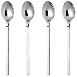Alessi Trocken 4 Mokkalöffel, Edelstahl, Chrom, 13.5 x 12.5 x 12 cm, 4-Einheiten