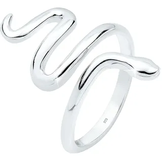 Elli Ring Damen Schlange Geschlungen Statement in 925 Sterling Silber