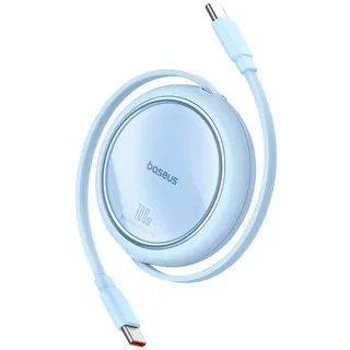 Baseus Free2Draw USB-C USB-C 100 W 1 m einziehbares Kabel Blau