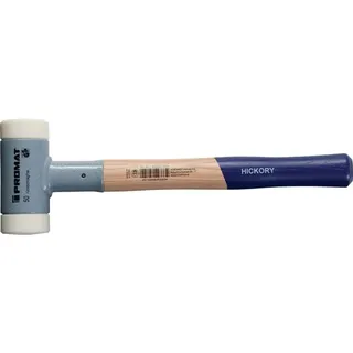 PROMAT Schonhammer L.420mm Kopf-D.60mm Hickory rückschlagfrei hart Nyl.weiß PROMAT Hammer, (1710 g)