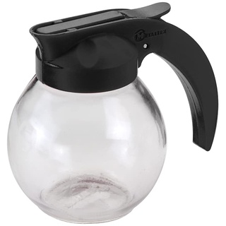 Metaltex Milk Allzweckgiesser, Glas/Kunststoff, tranparent/schwarz, 9,5x11x7,5mm