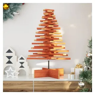vidaXL Weihnachtsbaum, Holz zum Schmücken 80 cm Massivholz Kiefer