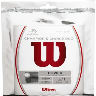 Wilson Saitenset Champions Choice Duo natur,, Silber, 12.2 m,