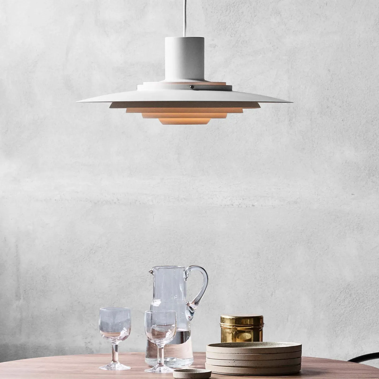 Pendelleuchte &Tradition, P376 KF1, dimmbar, Weiß, für Wohnzimmer, Metall, Design - 19