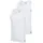 Herren Unterhemden 2er Pack Tank Top Active Flex Cotton ärmellos einfarbig Weiß Baumwolle Small