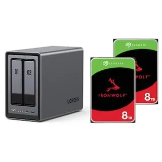 UGREEN NASync DXP4800 NAS System 4-Bay inkl. 4x Seagate IronWolf ST6000VN006 6 TB