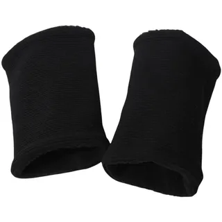 Britta Meier Armstulpen Pulswärmer, Handgelenkwärmer aus Ripp-Jersey und Baumwollfleece Pulswärmer, Gelenkwärmer schwarz
