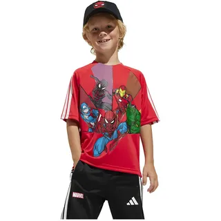 Adidas X Marvel Spider-man Kurzarm-T-Shirt Pure Ruby / White / Multicolor 24 Monate-3 years
