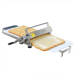 Teigrolle mit Einstellbarer Teigstärke, Faltbare Teigrolle mit Ausrollbrett, Manuelle Teigrolles für Pizza,Croissants,Gebäck und Fondant,für den Gewerblichen und Privaten Gebrauch, 300 mm Breit