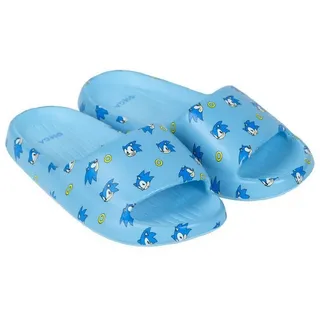Sonic Sonic Kinder-Badelatschen – Bequeme Flip-Flops für kleine Sonic-Fans Slipper 28-29 EU
